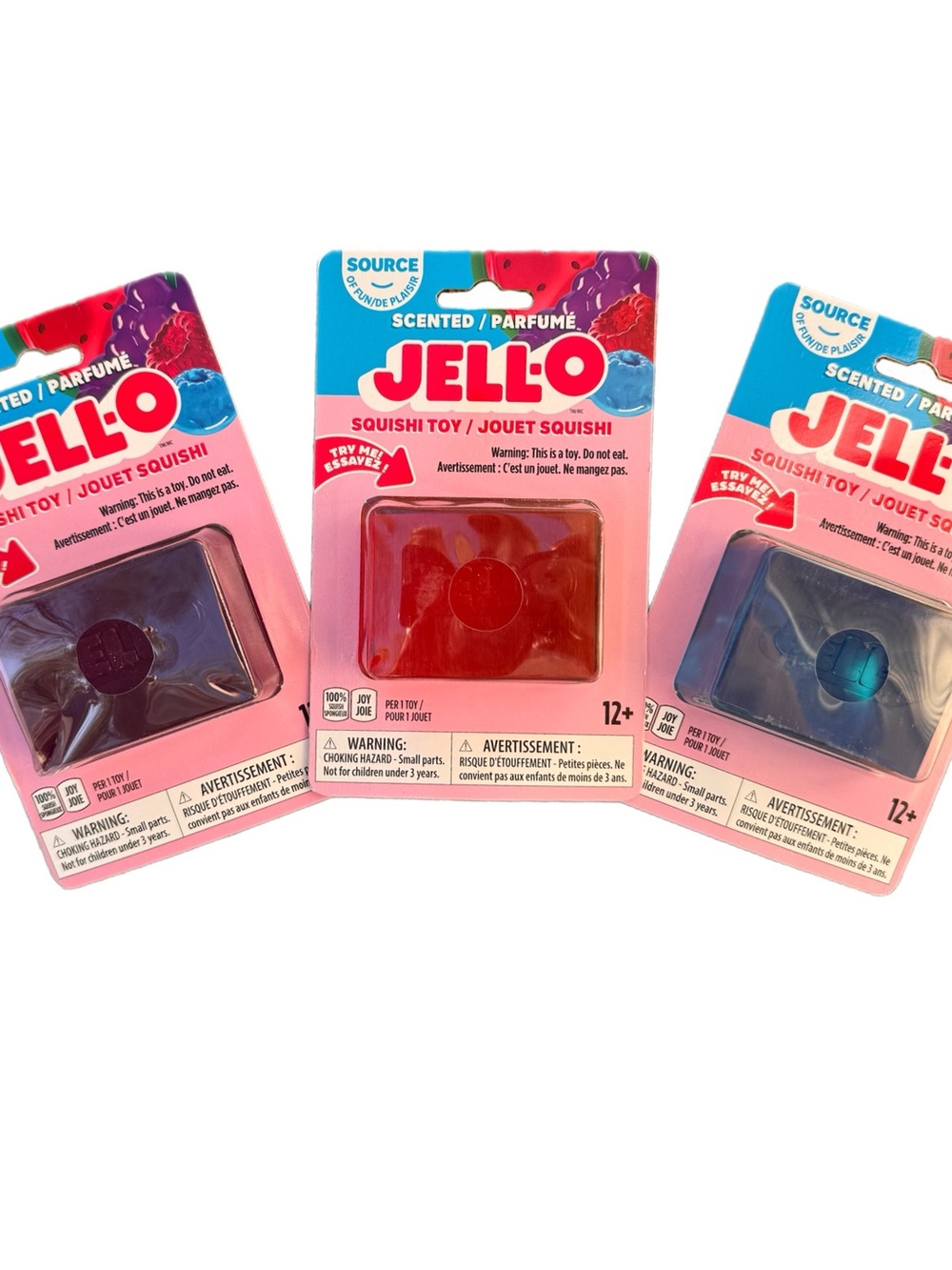 Jello Scented Squishi Toy --Blue red purple Jell-o squishy fidget kids smell